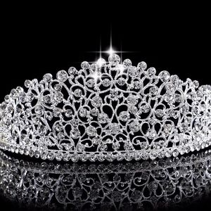 Wedding Crown Silver Tiara Crystal Crown